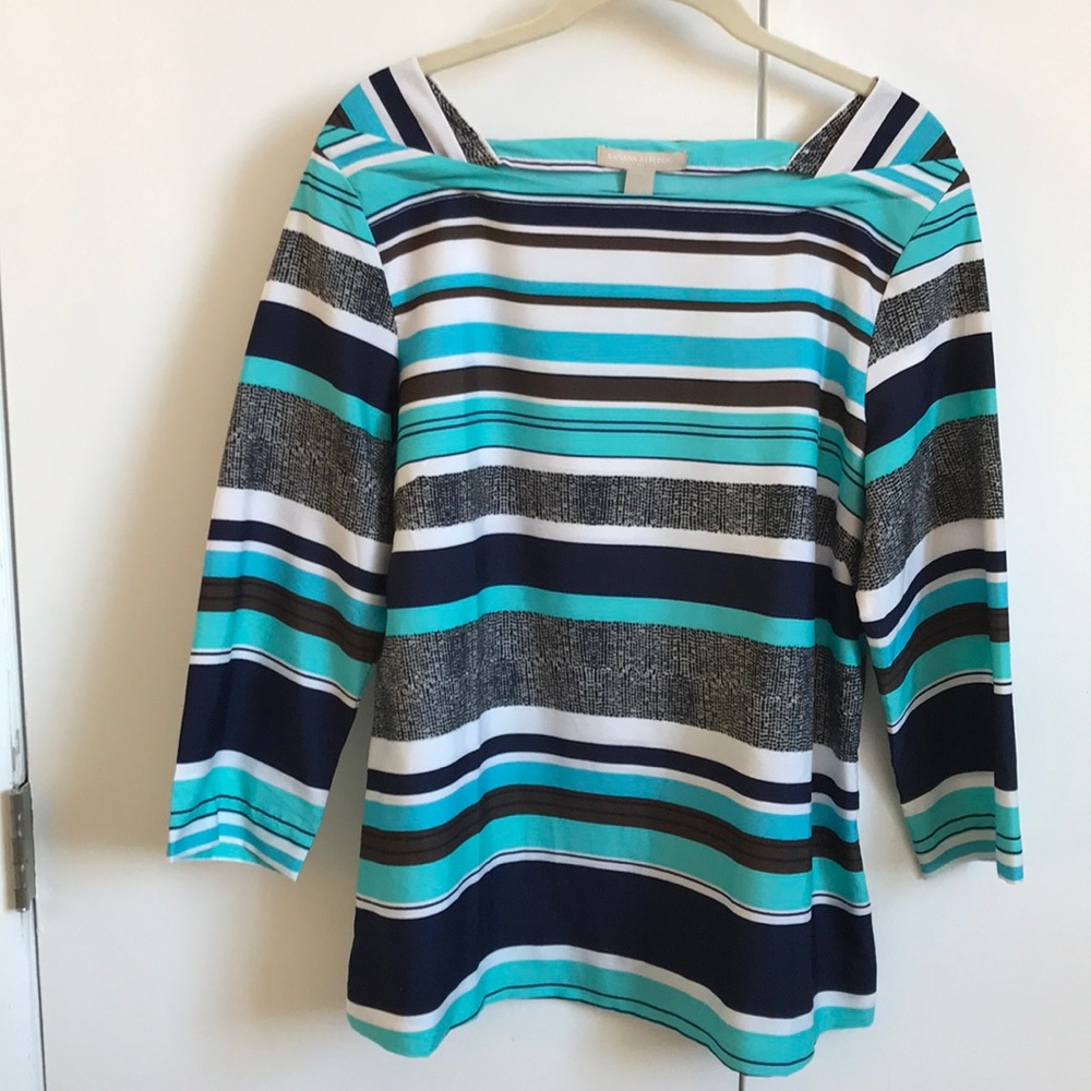 Blue stripped top